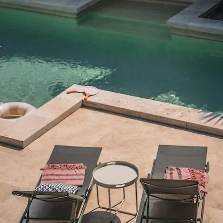 Mas Evalla, Charme, Piscine Chauffee Et Vue Unique Saint-Pons-la-Calm