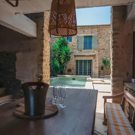 Mas Evalla, Charme, Piscine Chauffee Et Vue Unique بيت للعطل *
